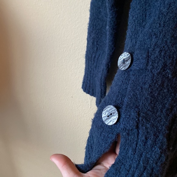 Angel of the North (Anthro) wool blend cowl neck sweater with button sides XS - Picture 8 of 16